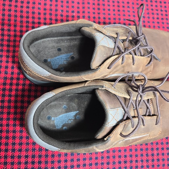 Red Wing Shoes Men's 13H 6708 Brown Leather Safety Toe Oxford Work Comfort Pro - Picture 7 of 9